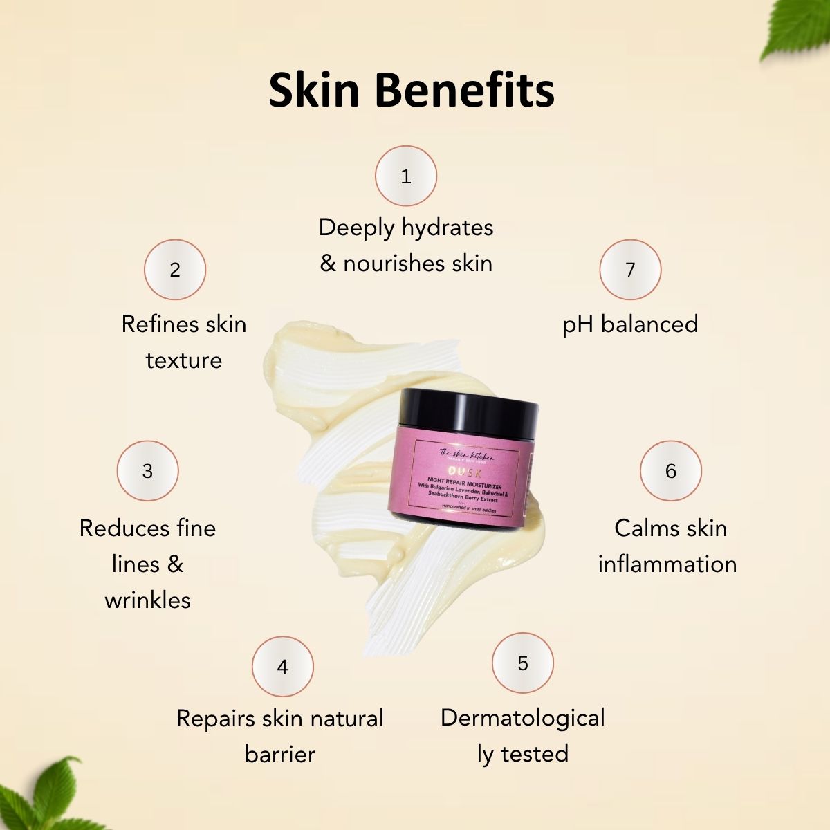 DUSK Moisturizer - Nightly Renewal with Lavender and Bakuchiol