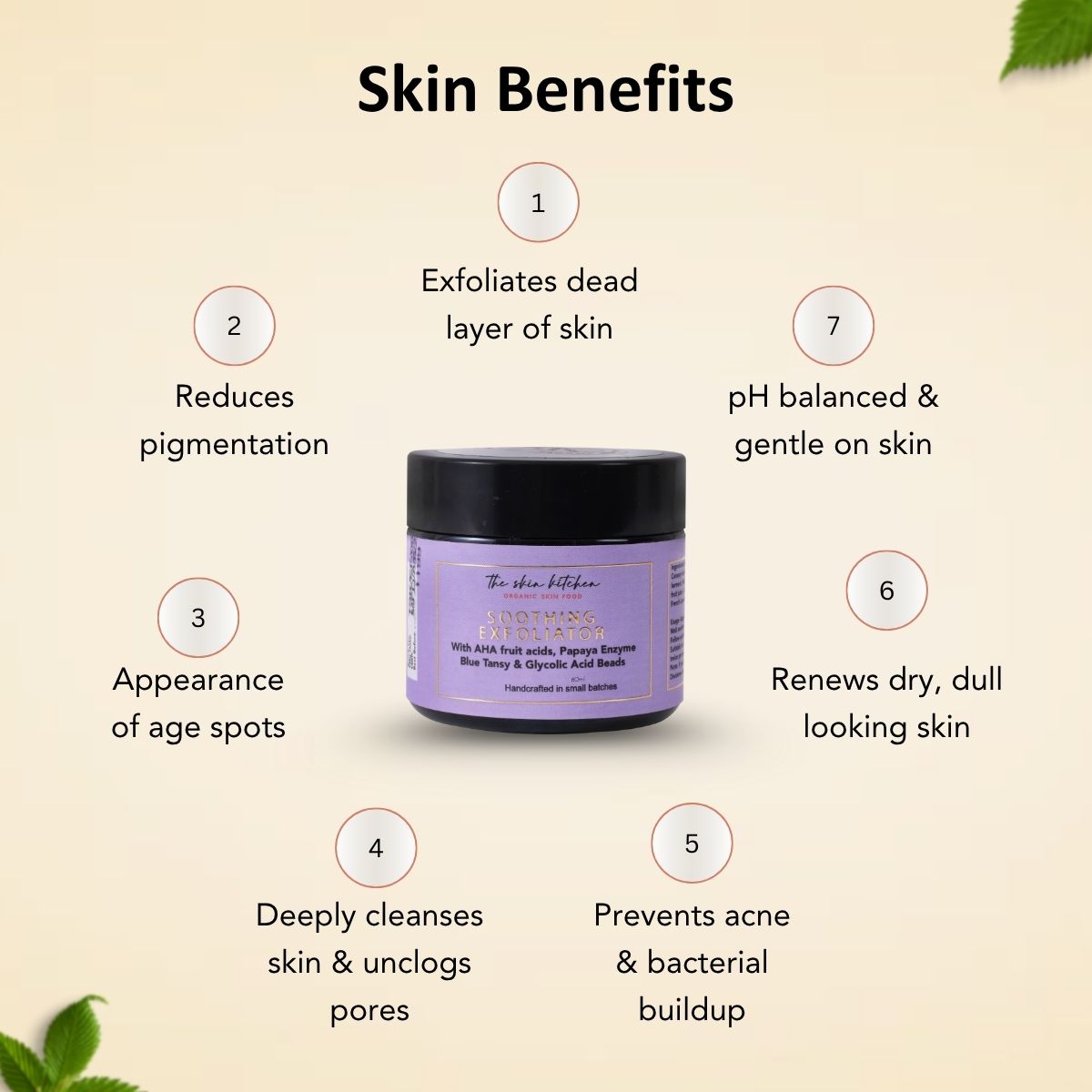 Soothing Instant Glow Exfoliator - Gentle AHA Exfoliation for Deep Pore Cleansing