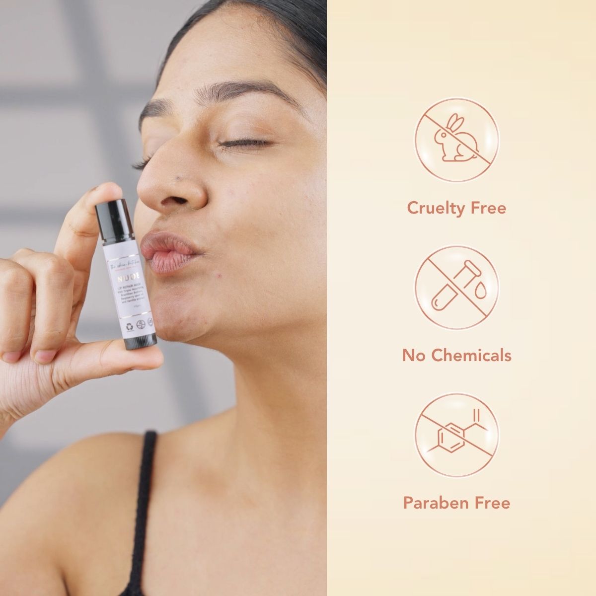 NUDE Lip Balm - Triple Nourishing Treatment for Soft, Smooth Lips