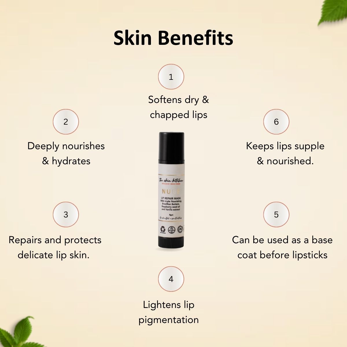 NUDE Lip Balm - Triple Nourishing Treatment for Soft, Smooth Lips